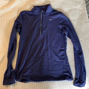 NWOT purple/bluish nike running quarter zip